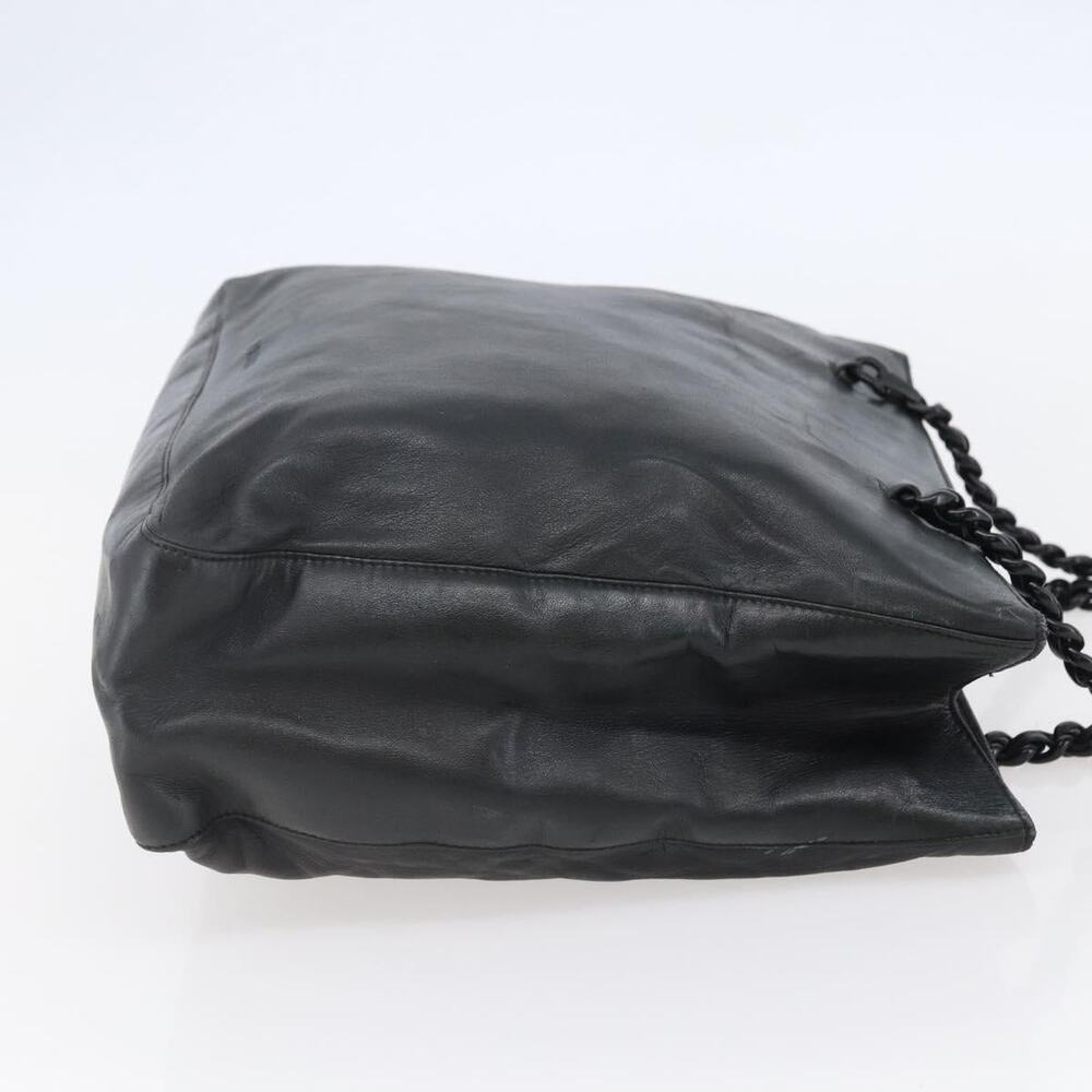 PRADA Shoulder Bag Leather Black - Picture 5 of 9